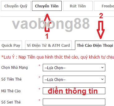 gui tien w88 the cao