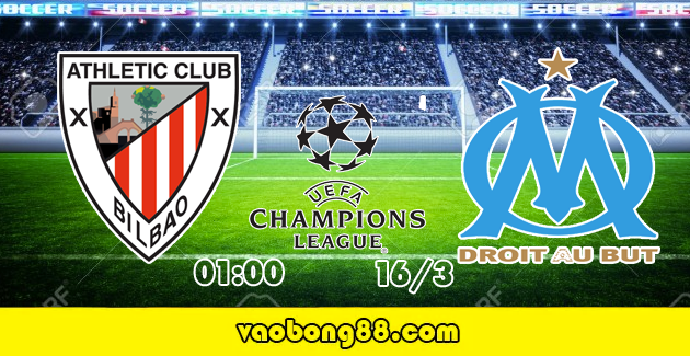 Soi kèo Athletic Bilbao vs Marseille lúc 01h00 ngày 16/03 lượt về 1/8 C2
