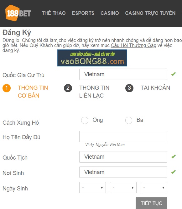 Hướng dẫn cách chơi cá độ bóng đá tại 188bet