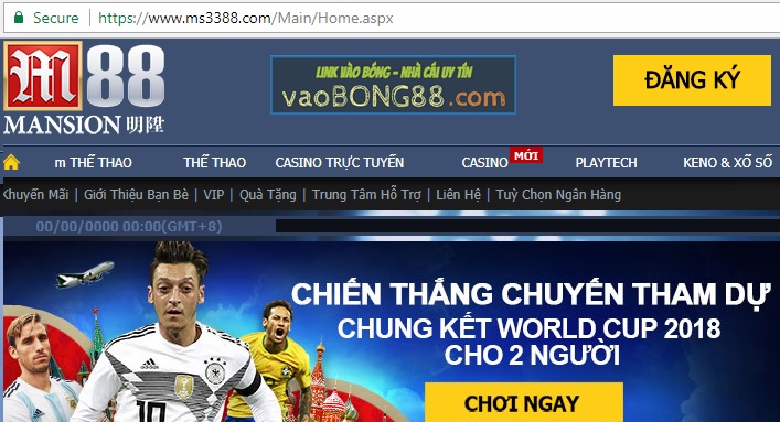 Ms3388 - M88gin - M88mi - Link dự phòng M88