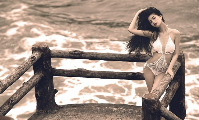 Tổng hợp hình ảnh hot girl bikini mặt xinh dếu bự part 2