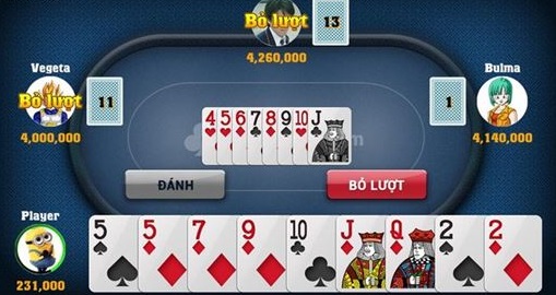 chơi game bài tiến lên miền nam online