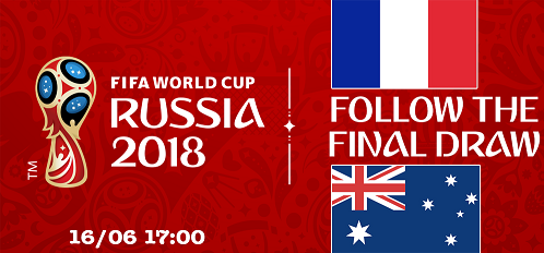 Trực tiếp bóng đá Pháp vs Úc (1700 - 16-06)