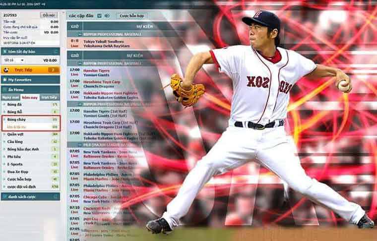 Hướng dẫn cách chơi cá cược Bóng chày ảo tại 188bet